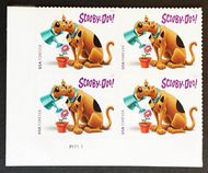 5299 Forever Scooby Doo Mint Plate Block of 4 5299pb