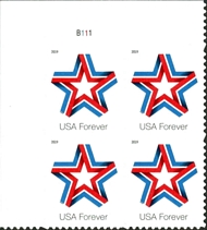 5361 Forever Star Ribbon Mint Plate Bock of 4 5361PB
