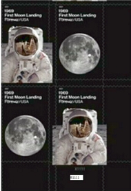 5399-5400 Forever 40th Moon Landing Anniversary Mint Plate Block 5399-5400pb