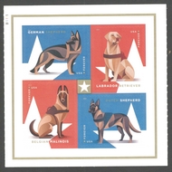 5405-8 Forever Military Working Dogs Block of 4 5405-8blk