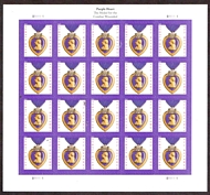 5419 Forever Purple Heart Mint Sheet of 20 5419sh