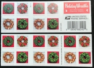 5427b Forever Holiday Wreaths Mint Booklet of 20 5427a