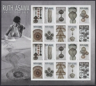 5504-5513  Forever Ruth Asawa Mint Sheet of 20 5504-5513sh