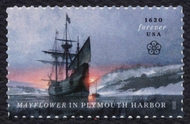 5524 Forever Mayflower in Plymouth Harbor Mint  Single 5524nh