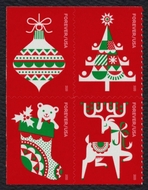 5526-29 Forever Holiday Delights Mint Block of 4 5526-5529blk