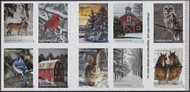 5541a Forever Winter Scenes  Mint Double Sided  Booklet of 20 5541a