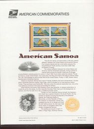 3389 33c American Samoa Commemorative Panel CAT 599 cp599