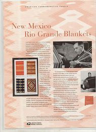 3926-29 37c Rio Grande Blankets Commemorative Panel CAT 741 CP741