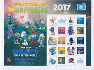 UNV 598 Day of Happiness Smurfs Personalized Sheet unv598sh