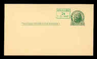 UX 39   2c on 1c Jefferson F-VF Mint Postal Card 16587