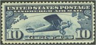 C 10 10c Lindbergh AVG Mint Hinged c100gavg