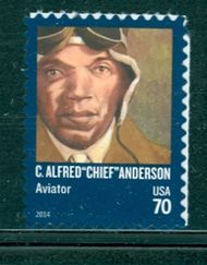 4879i 70c Alfred Chief Anderson Imperf Horizontal Pair 4879ihp