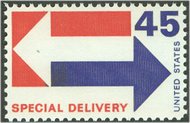 E22 45c Special Delivery Twin Arrows F-VF Mint NH e22nh