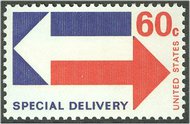 E23 60c Special Delivery Twin Arrows F-VF Mint NH e23nh