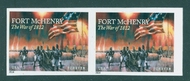 4921i War of 1812 Fort McHenry Imperf Horizontal Pair 4921ihp