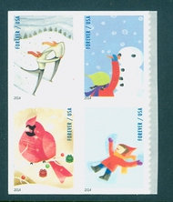 4937-40 Forever Winter Fun Mint NH 4937-40nh