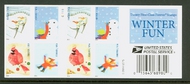 4940a Forever Winter Fun Mint NH Double Sided Booklet 4937-40a