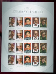 4922-26i Forever Celebrity Chefs Imperf Sheet of 20 4926impsh