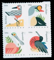 4991-94 (35c) Coastal Birds, Mint Block of Four 4991-4nh