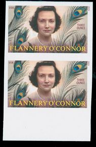 5003i (93c) Flannery O'Connor Mint Imperf Vertical Pair 5003ivp