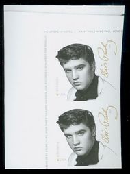 5009i Forever Elvis Presley Imperf Vertical Pair 50091vp