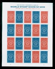 5010-11 World Stamp Show NY 2016 Mint Sheet of 20 5010-11sh