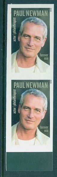 5020i Forever Paul Newman Mint Imperf Vertical Pair 5020ivp
