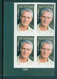 5020i Forever Paul Newman Mint Imperf Plate Block of 4 5020ipb