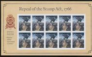 5064 Forever Repeal of the Stamp Act Mint Souvenir Sheet of 10 5064ss