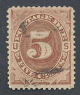J  4 5c Brown, 1879 Postage Due AVG Used j4uavg