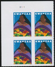 5141 Forever Kwanzaa 2016 Plate Block of 4 5141pb