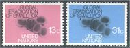 UNNY 294-95 13c- 31c Smallpox Eradication UN New York Mint NH unny294