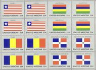 UNNY 450-65 22c Flag Series of 16 F-VF NH UNNY450-65uhset