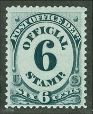 O 50 6c Post Office Official Stamp Unused Minor Defects o50ogmd