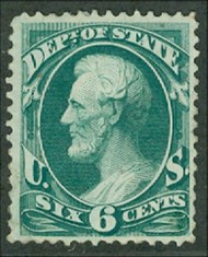 O 60 6c State Official Stamp F-VF Unused No Gum o60ng