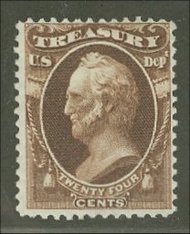 O 80 24c Treasury Official Stamp F-VF Used o80used