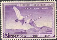RW17 1950 Duck Stamp 2 Swans F-VF Mint NH rw17nh