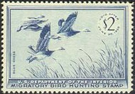 RW22 1955 Duck Stamp 2 Blue Geese F-VF Mint NH RW22nh