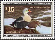 RW58 1991 Duck Stamp 15.00 King Eiders F/VF Mint NH rw58nh