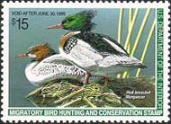 RW61 1994 Duck Stamp 15.00 Merganser Plate Block rw61pb