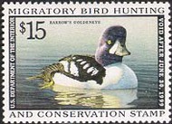 RW65 1998 Duck Stamp 15.00 Goldeneye Plate Block rw65pb