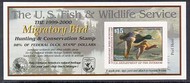 RW66A 1999 Duck Stamp 15.00 Greater Scaup, Self Adhesive rw66a