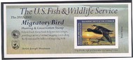 RW69A 2002 Duck Stamp 15.00 Black Scoter, Self Adhesive rw69a