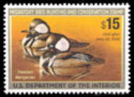 RW72 2005 Duck Stamp 15.00 Hooded Merganser Plate Block rw72pb