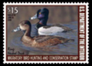 RW74 2007 Duck Stamp 15.00 Ring Neck Ducks Plate Block rw74pb