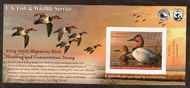 RW81A 2014 15.00 Canvasback Duck Stamp Self Adhesive rw81a