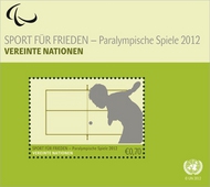 UNV 517a .70e Paralympics Souvenir Sheet unv517ass