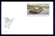 UX124   15c NW Territory F-VF Mint Postal Card ux124
