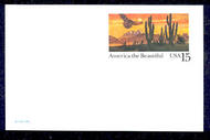 UX127   15c The Desert F-VF Mint Postal Card UX127