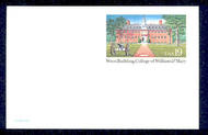 UX167   19c William  Mary F-VF Mint Postal Card UX167